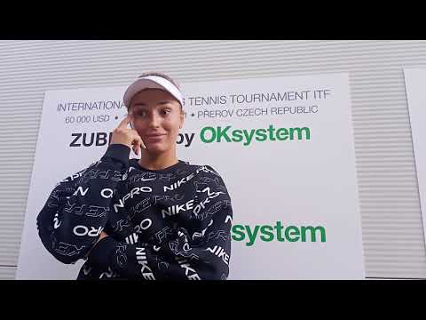 Anastasia Detiuc po prohře v semifinále čtyřhry | ZUBR CUP 2021