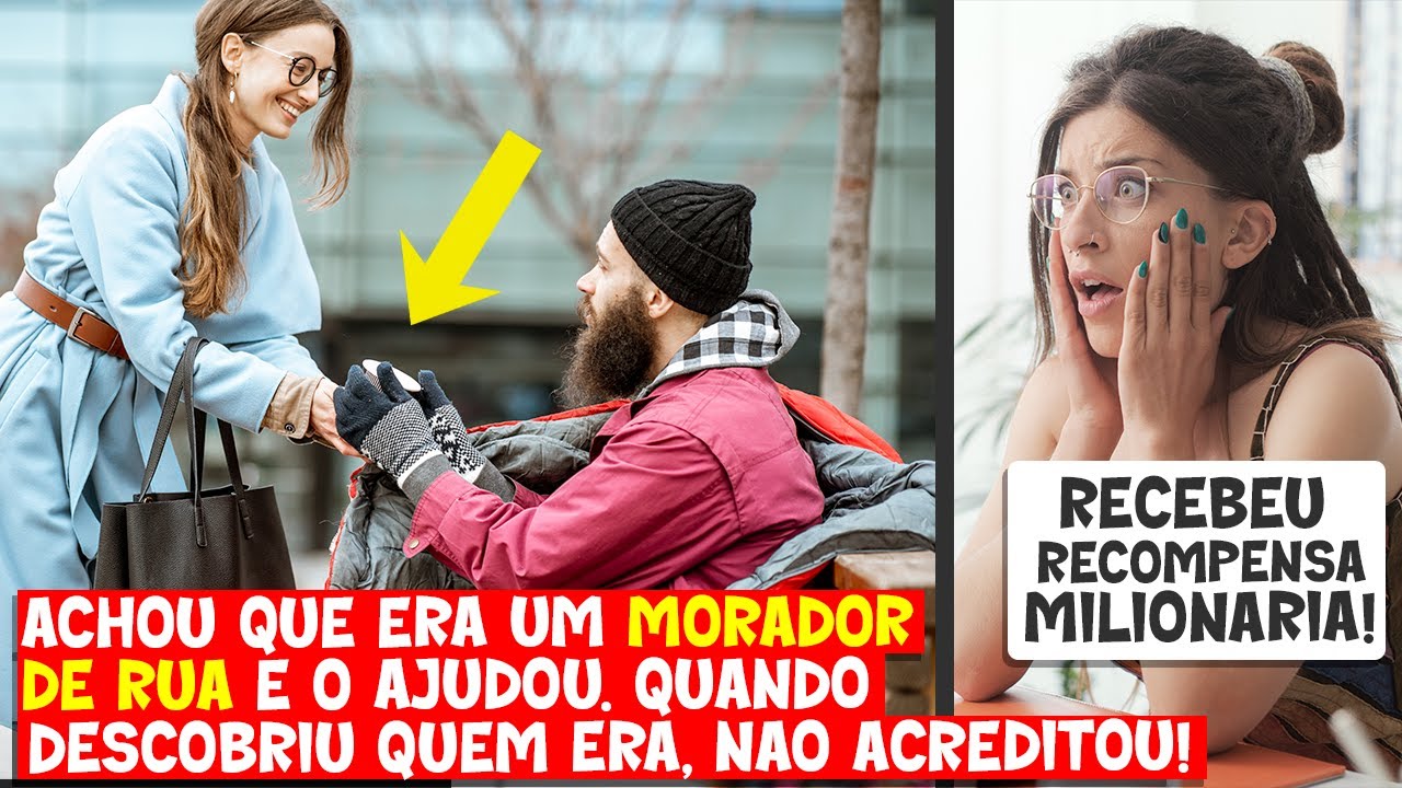 Garçonete QUASE CAI PARA TRÁS  ao descobrir QUEM É o "morador de rua" que ela alimentou!