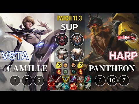 HLE Vsta Camille vs KT Harp Pantheon Sup - KR Patch 11.3