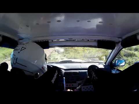 21 Rajd warmiński 2018 os 1 Bańka Okulus subaru impreza crash dzwon action onboard