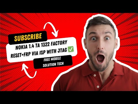 NOKIA 1.4(TA-1322) FACTORY RESET+FRP VIA ISP WITH JTAG DONE ✅