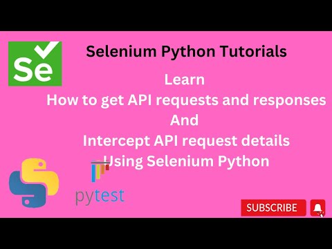 Selenium Python Get Api And Intercept Api Requests