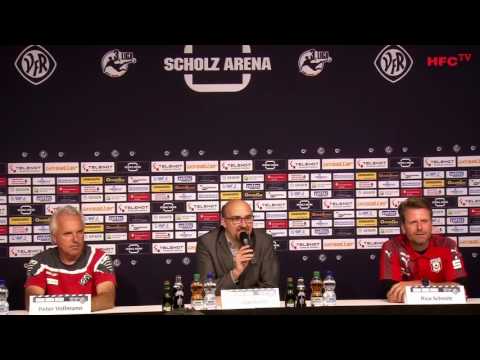 8.Spieltag: VfR Aalen - Hallescher FC | Pressekonferenz nach dem Spiel