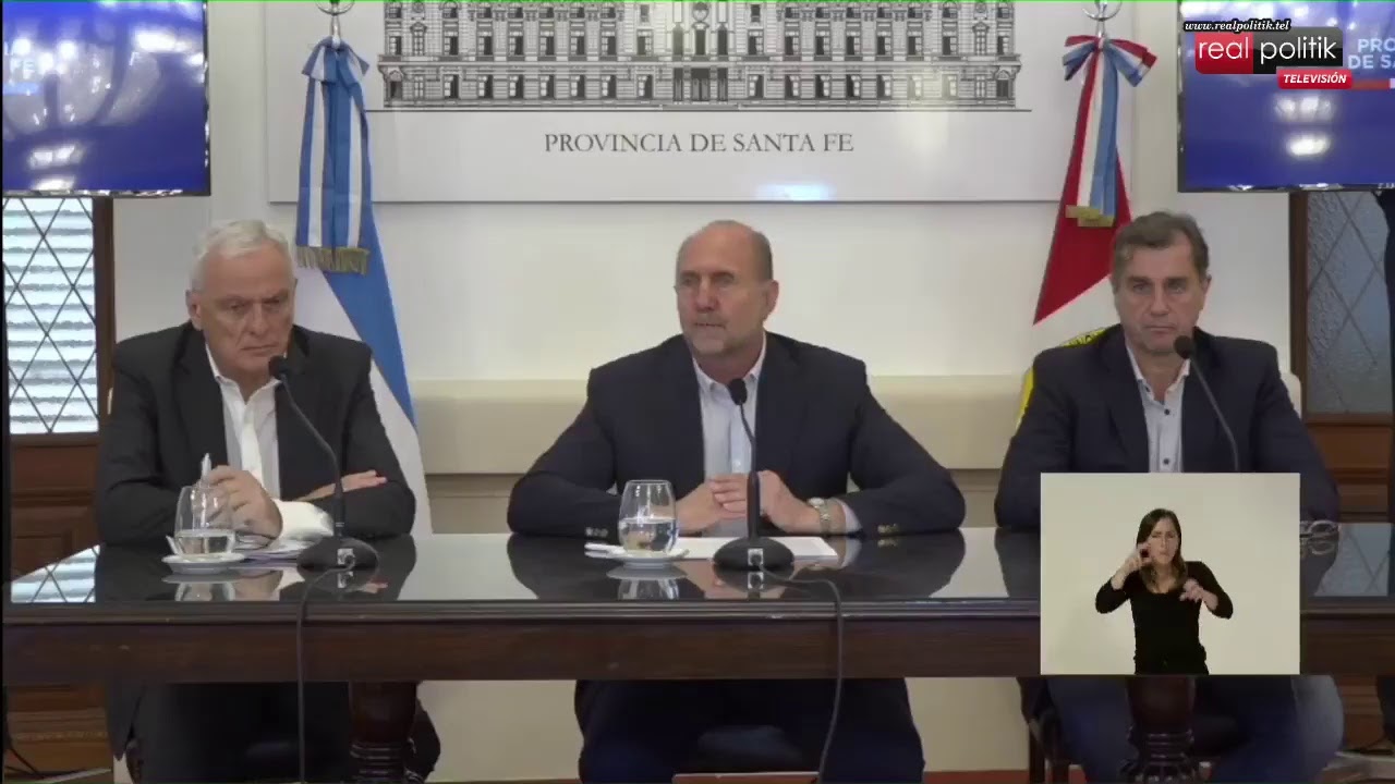 Santa Fe: Conferencia de prensa de Omar Perotti sobre el coronavirus