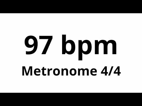 97 bpm tempo ' metronome ' 4/4
