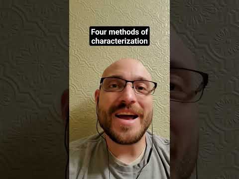 Four methods of characterization #characterization #writingabook #writing