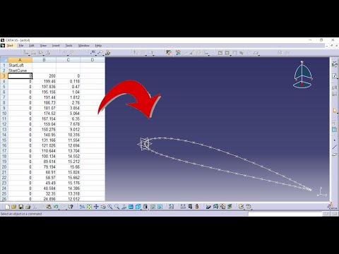 How to Import Airfoil Coordinates in CATIA