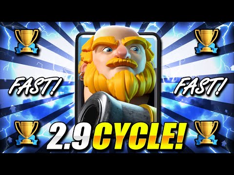 #1 HOTTEST Deck in Clash Royale!! 2.9 Royal Giant CYCLE Destroys Everything!
