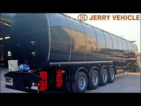 Bitumen Tanker & Asphalt Tanker Truck Trailer Factory making  and showing details