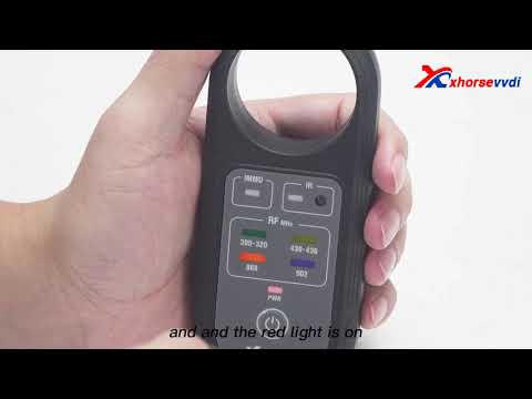 How to use Xhorse XDRT20 Remote Tester to test different key frequency