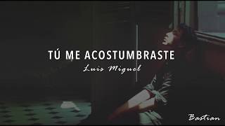 Luis Miguel - Tú Me Acostumbraste (Letra) ♡