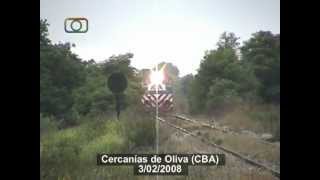 preview picture of video 'Tren de contenedores de NCA en cercanías de Oliva'