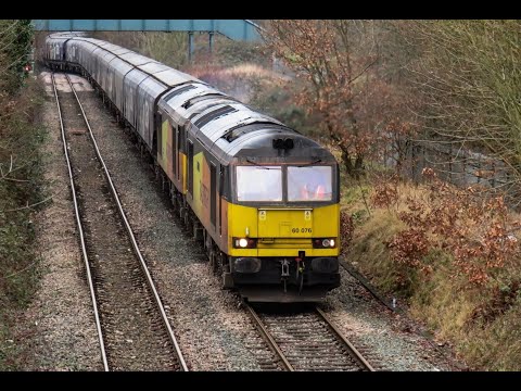 GBRf Class 60 No's. 60076 & 60085 on 6M51 Doncaster D.D - Liverpool Biomass Tml on 16.01.22 - HD
