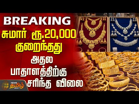 #BREAKING || Today Gold Rate | சுமார் ரூ.20,000 குறைந்தது - அதல பாதாளத்திற்கு சரிந்த விலை
