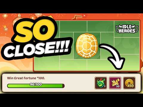 Idle Heroes - SO CLOSE in the New Year Fortune!!!
