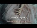 Halou // i would love to give up // lyrics español