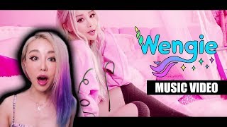 Wengie REACTS to her own music video CAKE