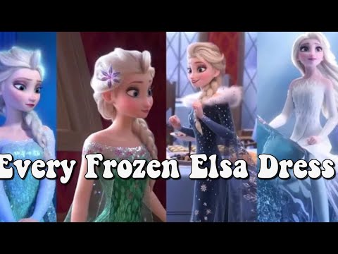 EVERY FROZEN Elsa dress transformations compilation