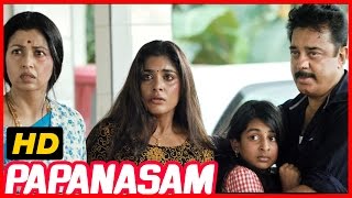 Papanasam | Police investigation Scene | Police enquiry Scene | Kamal Haasan | Goutami