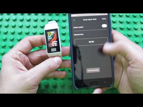 NO.I DT58 Fitness Tracker & Hplus Android application on Xiaomi Mi 6