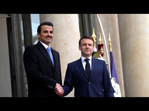 شاهد أول زيارة دولة لأمير قطر إلى فرنسا.. استثمارات بـ10 مليارات يورو وغزة في قلب المحادثات