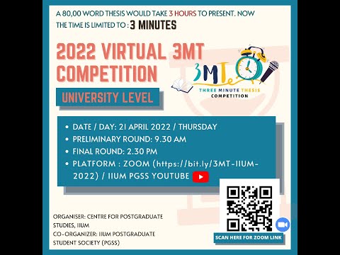 2022 Virtual 3MT Competition - Grand Final