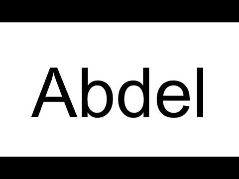How to Pronounce Abdel