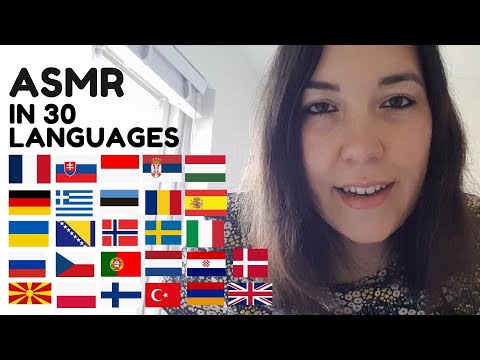 ASMR | Saying ''Tulip'' in 30 Different Languages (Polish, Portuguese, Russian, Finnish, Turkish...)
