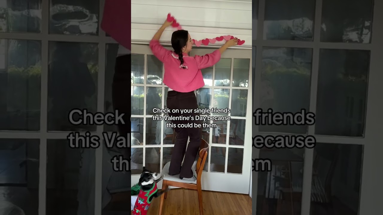 brb risking it all for galentine's day decorations