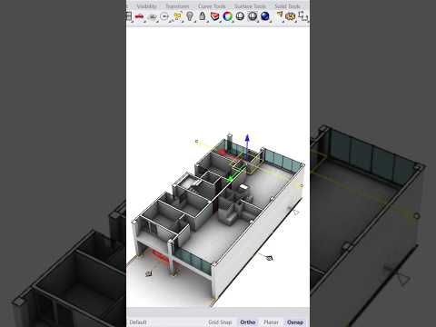 Wonderful Rhino, Clipping Plane Easy Section in Rhino #Rhino #section #house #architect #rhinoceros