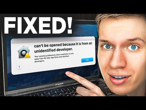 How to FIX "Can’t be opened because it is from an unidentified developer" Error on Mac
