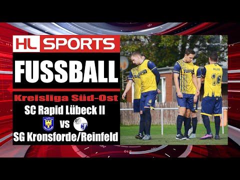 FUSSBALL: Kreisliga Süd-Ost I SC Rapid Lübeck II - SG Kronsforde/Reinfeld