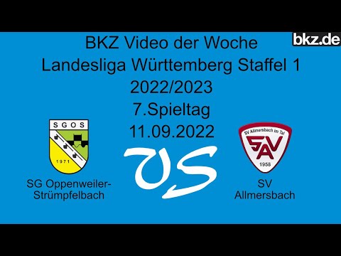 Fußball-Landesliga: SG Oppenweiler-Strümpfelbach - SV Allmersbach