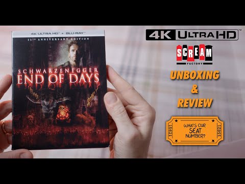 What's Our Seat Number: Collector's Edition - End of Days 4K Scream Factory Unboxing