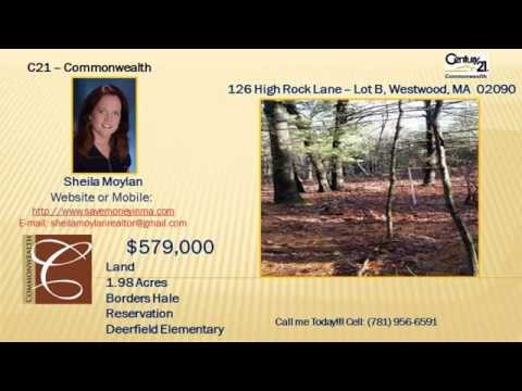 Land for Sale in Westwood MA - Call Sheila at 781-956-6591-  Westwood MA Land for Sale