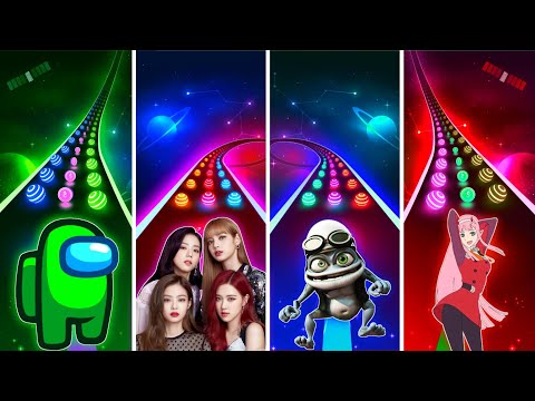 Among Us vs BLACKPINK How You Like That vs Crazy Frog Axel F vs 2 Phut Hon Freestyle - Dancing Road