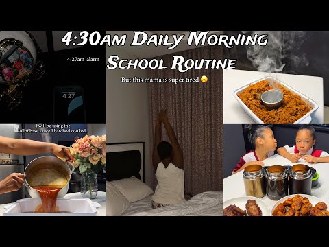 PREPARING MY KIDS SCHOOL LUNCH AT 4:30am