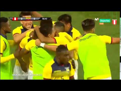 gol de Erick Castillo Peru vs Ecuador 0 1 amistoso