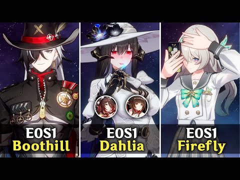 E0S1 Dahlia x E0S1 Firefly & E0S1 Dahlia x E0S1 Boothill Gameplay Showcase - HSR Beta 3.8