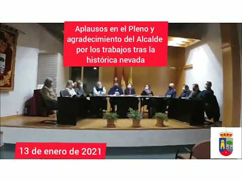 Aplausos y agradecimiento del Alcalde por los trabajos tras la histórica nevada