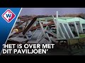 Strandpaviljoen Pier32 volledig verwoest door windhoos - OMROEP WEST