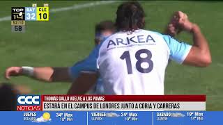 THOMÁS GALLO VUELVE A LOS PUMAS