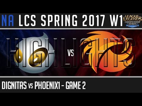 Dignitas vs Phoenix1 Highlights Game 2, NA LCS Spring 2017 Week 1 Day 2, DIG vs P1 G2
