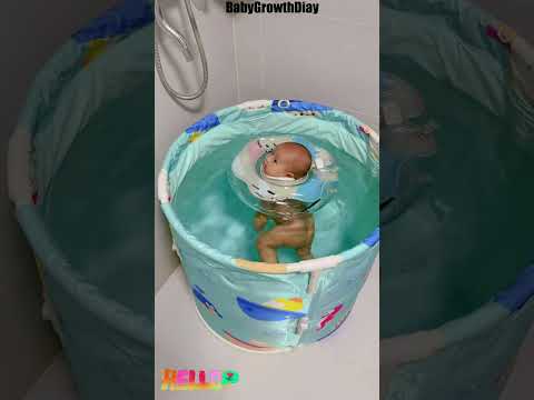 Tired of Bulky Baby Bathtubs? The Baby Folding Bath Bucket Is What You Need!#Shorts