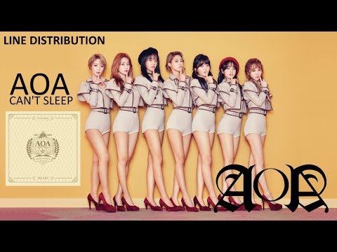 AOA - CAN'T SLEEP [Line Distribution]