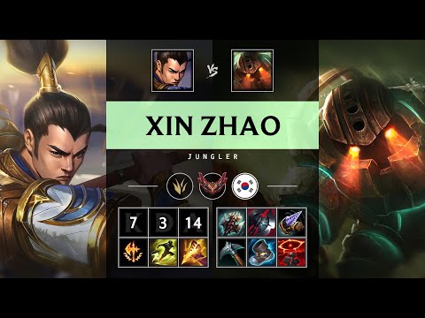 Xin Zhao Jungle vs Nautilus - KR Grandmaster Patch 25.16