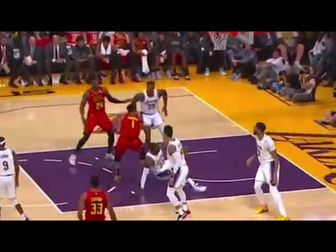 Evan Turner DROPPED Lebron James! Hawks vs Lakers 11.17.2019