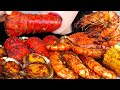 ASMR SEAFOOD BOIL MUKBANG LOBSTER TAIL SHRIMP CRAB ABALONE SAUSAGE CORN POTATOES EATING SOUNDS