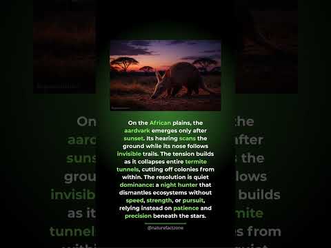 Destroying tunnels from the inside. Aardvarks hunt by collapsing termite tunnels, cut...