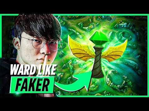 How to Ward Like  Faker and NEVER DIE to EARLY GANKS! Season 15 Warding Guide - League of Legends